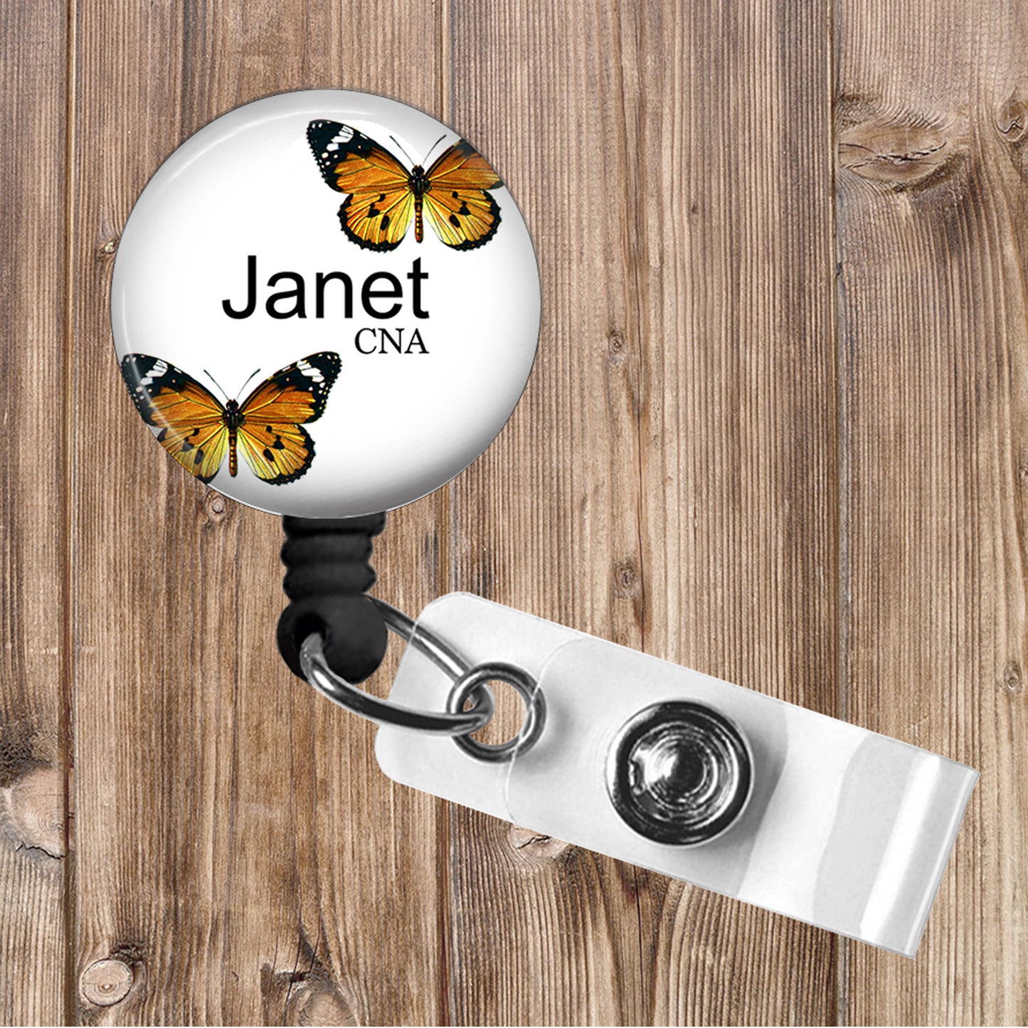 Butterfly Stethoscope and Badge Reel Set