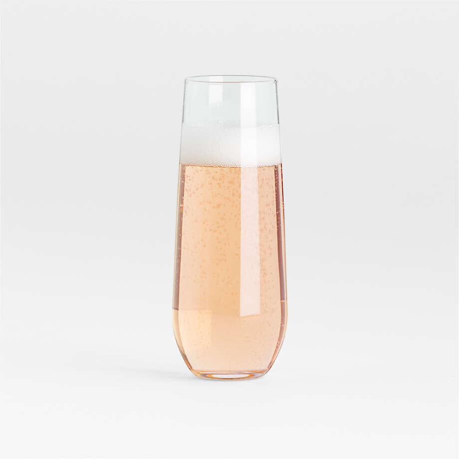 Personalized Stemless Champagne Flute Glass