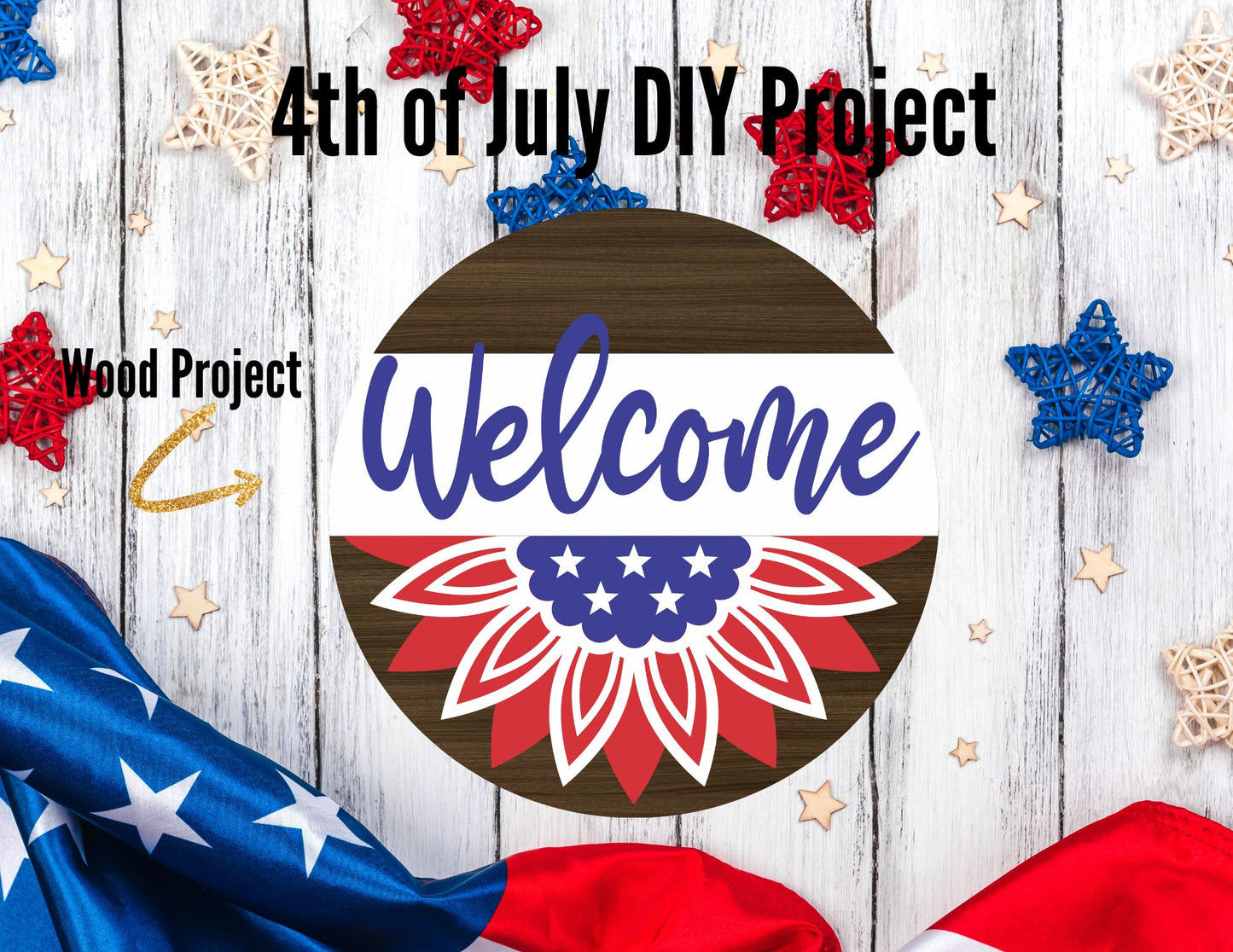 4th of July DIY Door Hanger