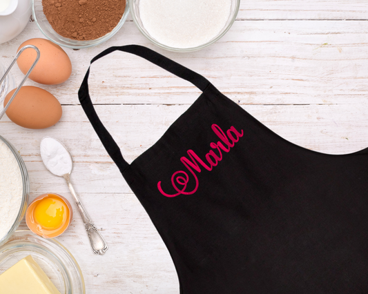 Personalized Name Embroidered Apron