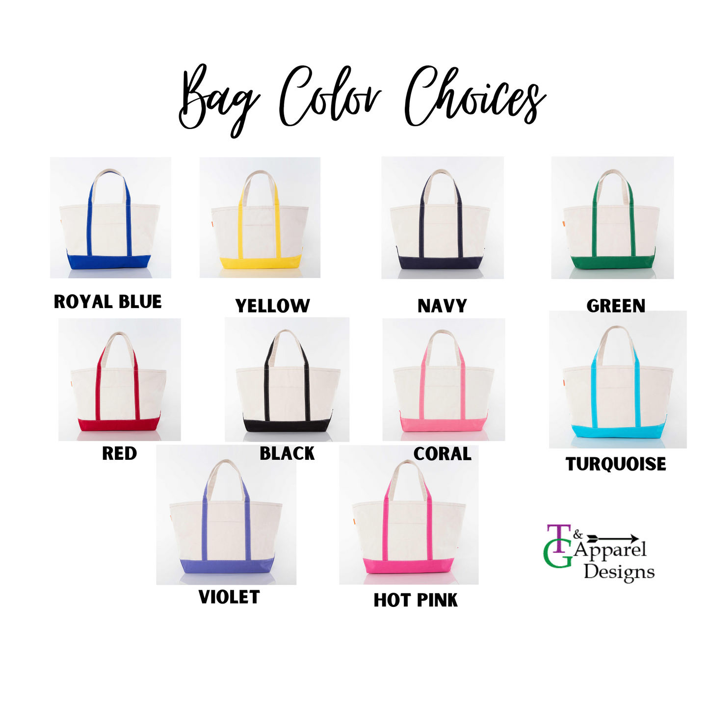 Embroidered Monogrammed Tote Bag