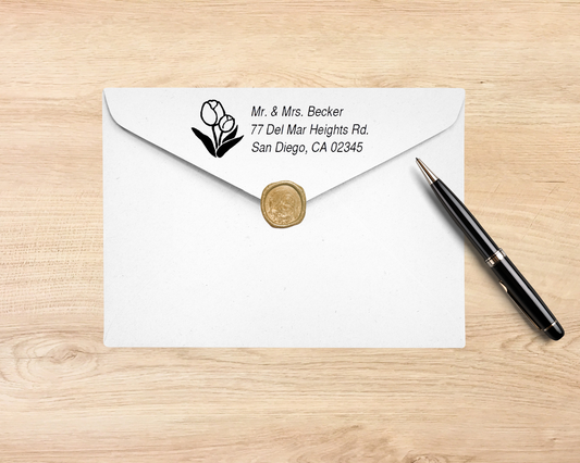 Tulip Address Stamp