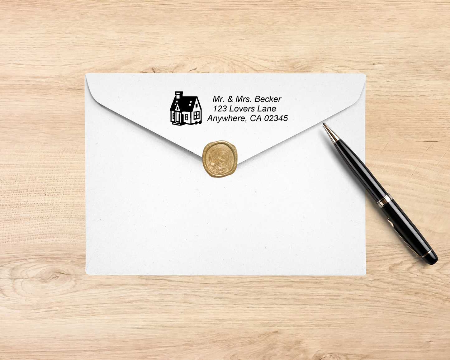 Custom Decorative Address Stamp – Personalized Icon Return Address Stamp