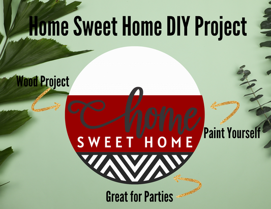 Home Sweet Home DIY Door Hanger